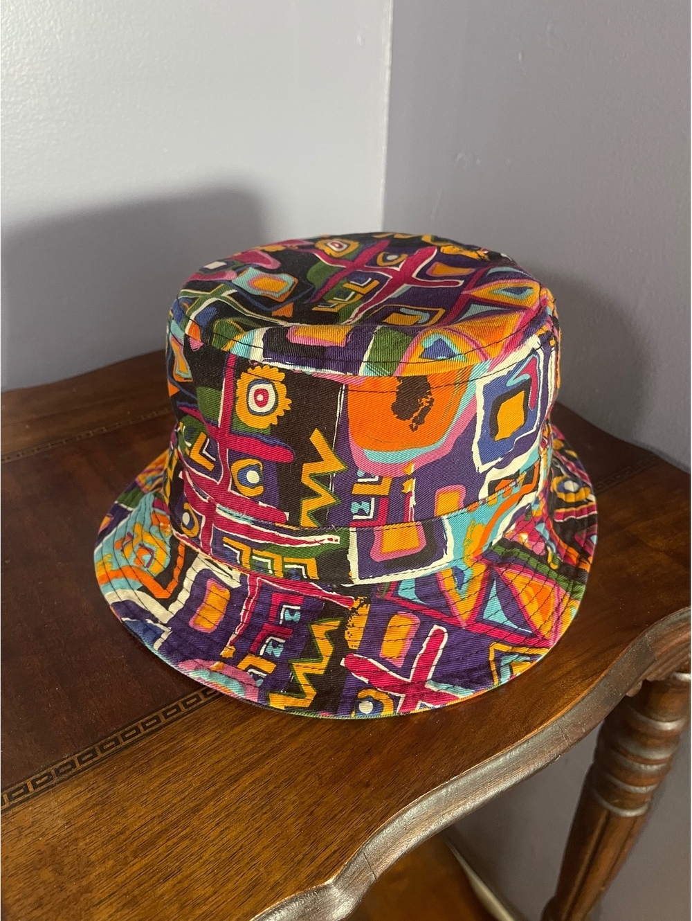 Colorful Abstract Pattern Bucket Hat - Picture 3 of 8